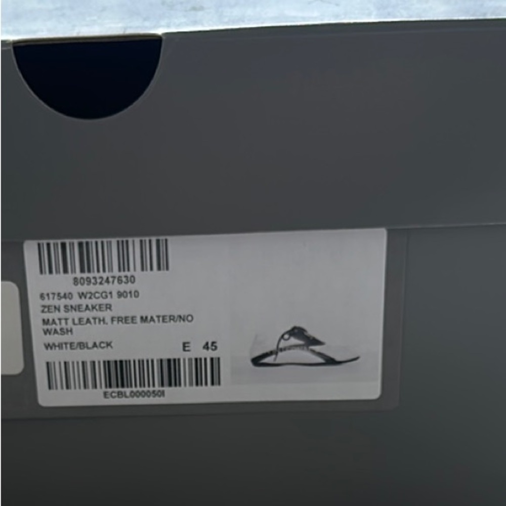 Balenciaga ZEN SNEAKER MATT LEATH. FREE MATER/NO WASH WHITE/BLACK